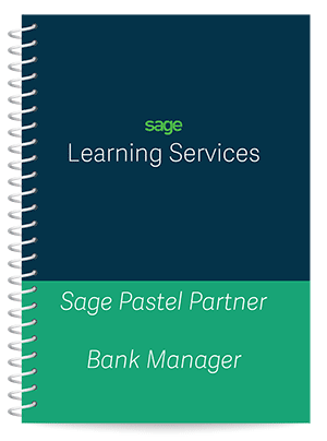 Sage Pastel Manual for Bank Manager