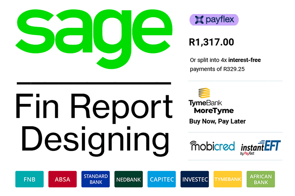 Sage Excel Financial Report designing